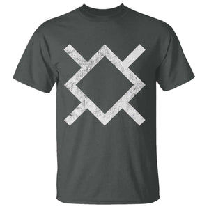 Vintage Northern Cheyenne Tribe Flag Montana Morning Star Symbol T Shirt TS11 Dark Heather Print Your Wear