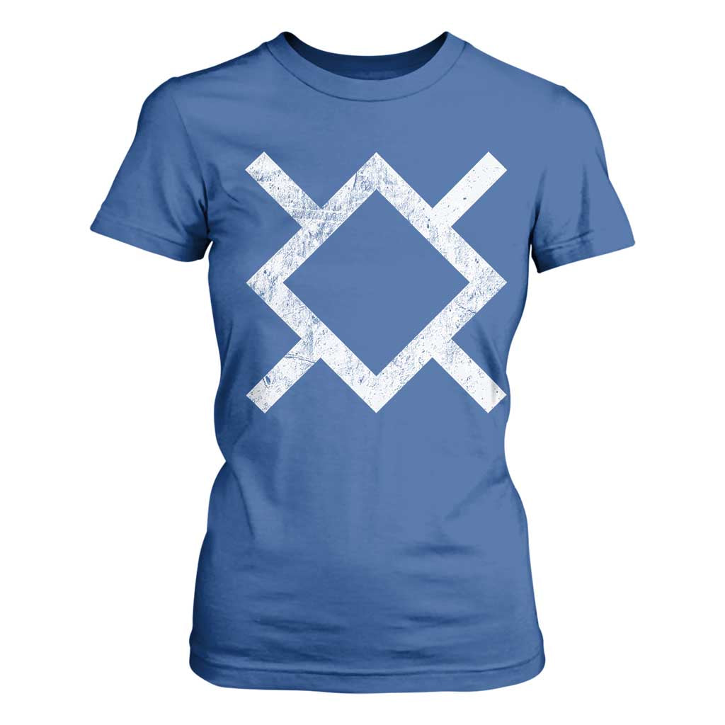 Vintage Northern Cheyenne Tribe Flag Montana Morning Star Symbol T Shirt For Women TS11 Royal Blue Print Your Wear