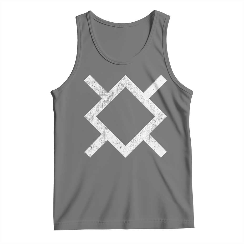Vintage Northern Cheyenne Tribe Flag Montana Morning Star Symbol Tank Top TS11 Black Heather Print Your Wear