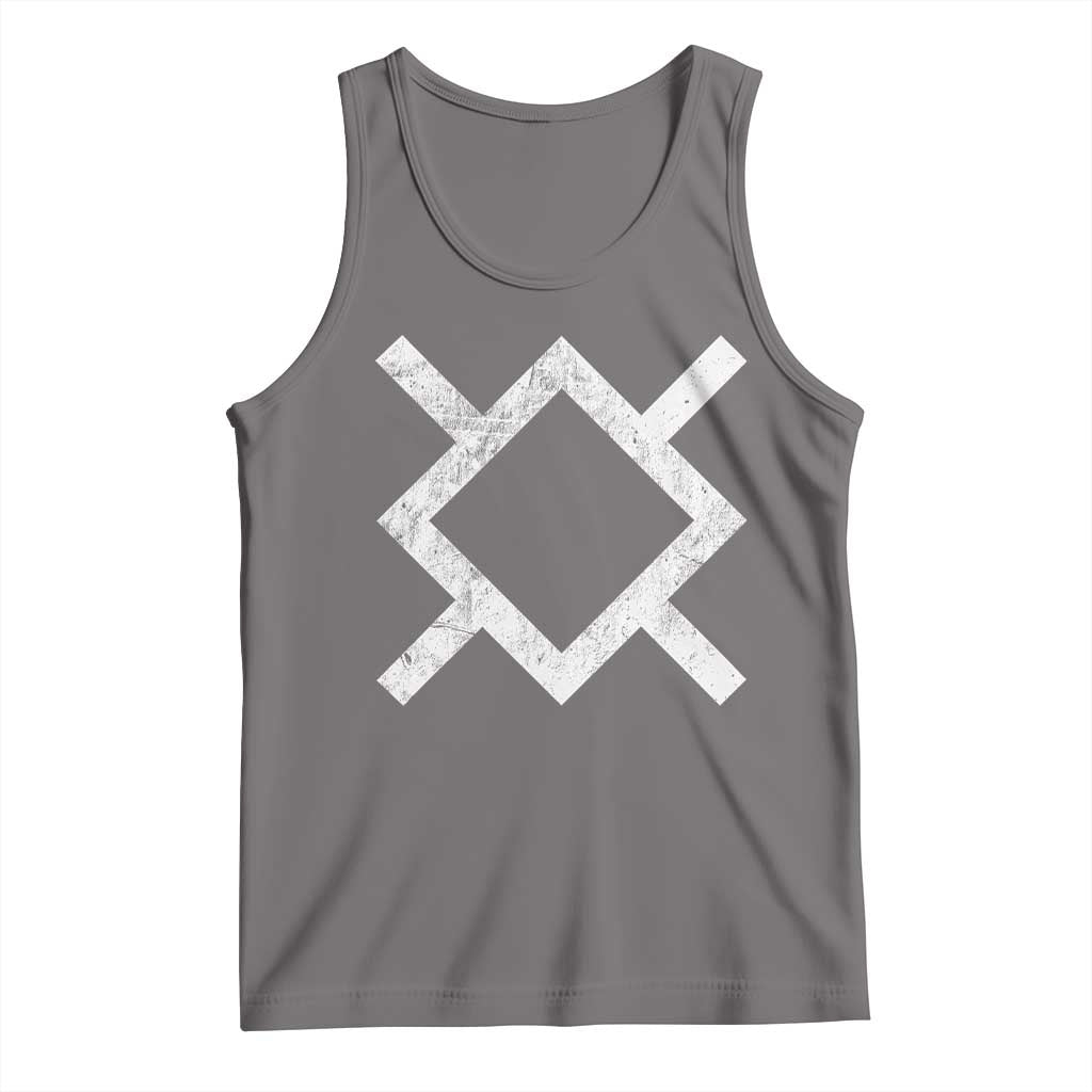 Vintage Northern Cheyenne Tribe Flag Montana Morning Star Symbol Tank Top TS11 Deep Heather Print Your Wear