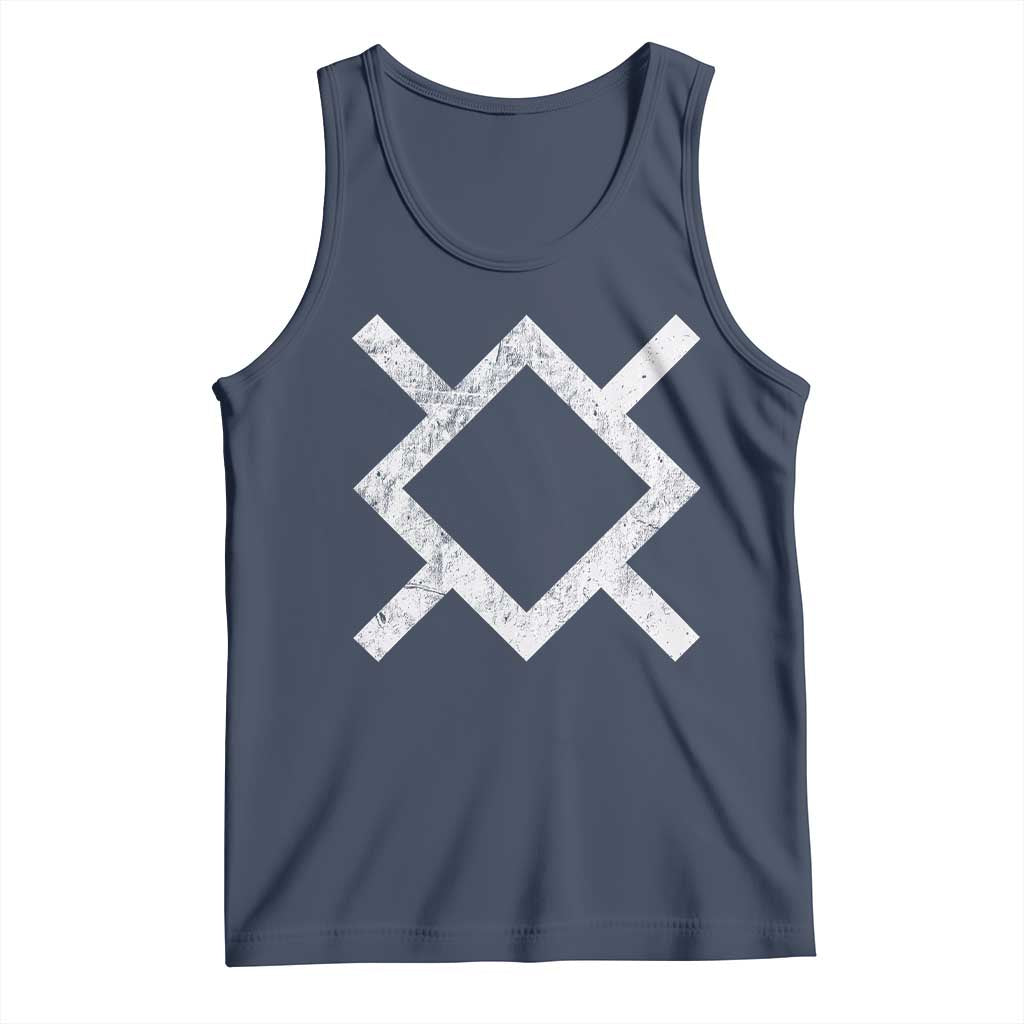 Vintage Northern Cheyenne Tribe Flag Montana Morning Star Symbol Tank Top TS11 Navy Print Your Wear