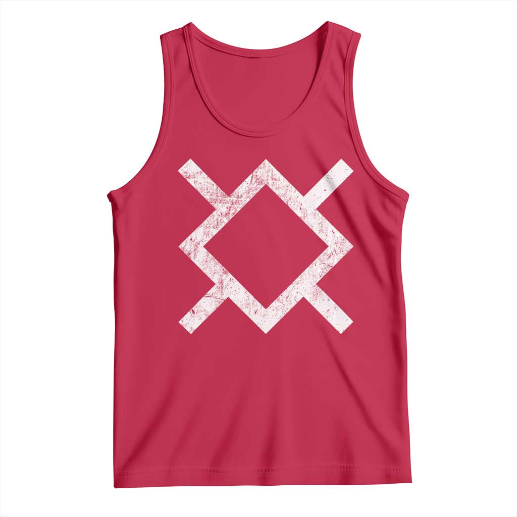 Vintage Northern Cheyenne Tribe Flag Montana Morning Star Symbol Tank Top TS11 Red Print Your Wear