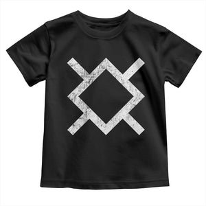 Vintage Northern Cheyenne Tribe Flag Montana Morning Star Symbol Toddler T Shirt TS11 Black Print Your Wear