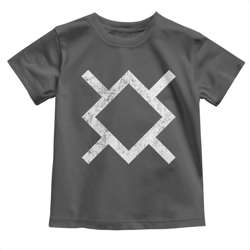 Vintage Northern Cheyenne Tribe Flag Montana Morning Star Symbol Toddler T Shirt TS11 Dark Heather Print Your Wear