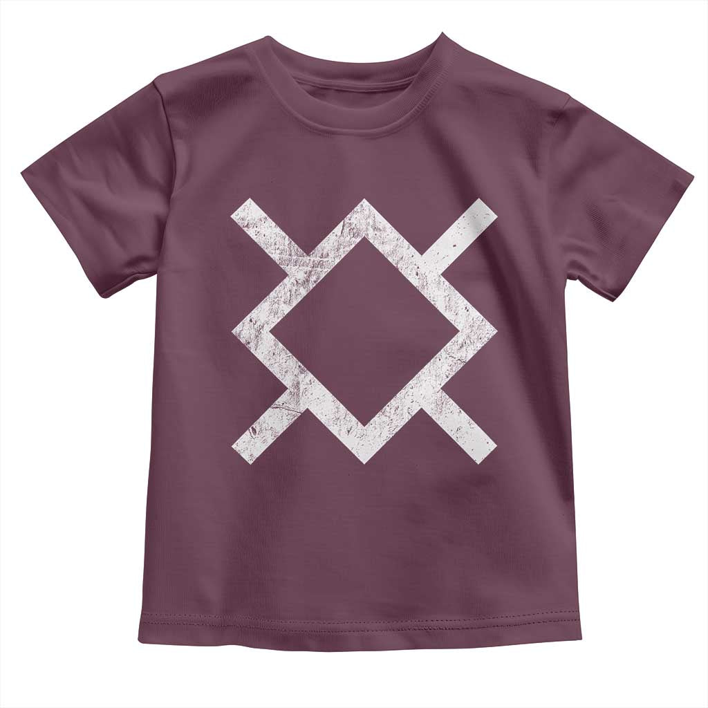 Vintage Northern Cheyenne Tribe Flag Montana Morning Star Symbol Toddler T Shirt TS11 Maroon Print Your Wear