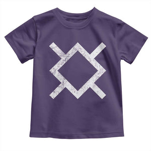 Vintage Northern Cheyenne Tribe Flag Montana Morning Star Symbol Toddler T Shirt TS11 Purple Print Your Wear