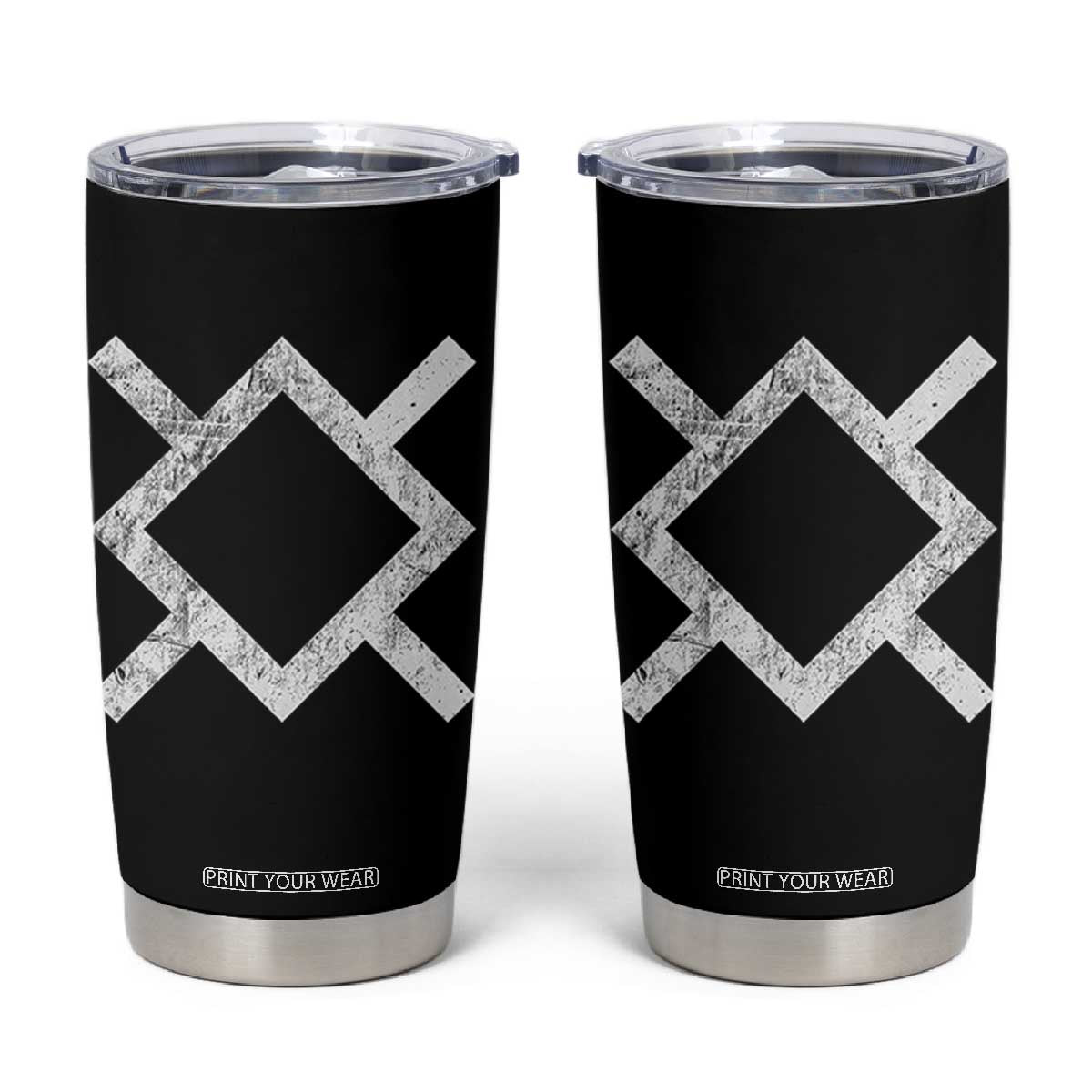 Vintage Northern Cheyenne Tribe Flag Montana Morning Star Symbol Tumbler Cup TS11 Black Print Your Wear
