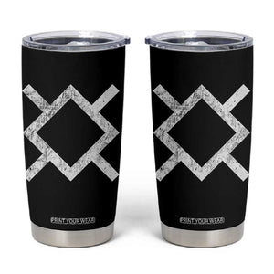 Vintage Northern Cheyenne Tribe Flag Montana Morning Star Symbol Tumbler Cup TS11 Black Print Your Wear