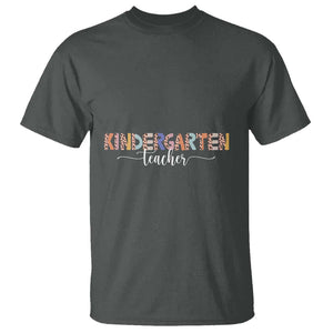 Kindergarten Teacher T Shirt First Day Of School Boho Style TS11 Dark Heather Print Your Wear