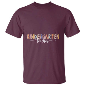 Kindergarten Teacher T Shirt First Day Of School Boho Style TS11 Maroon Print Your Wear