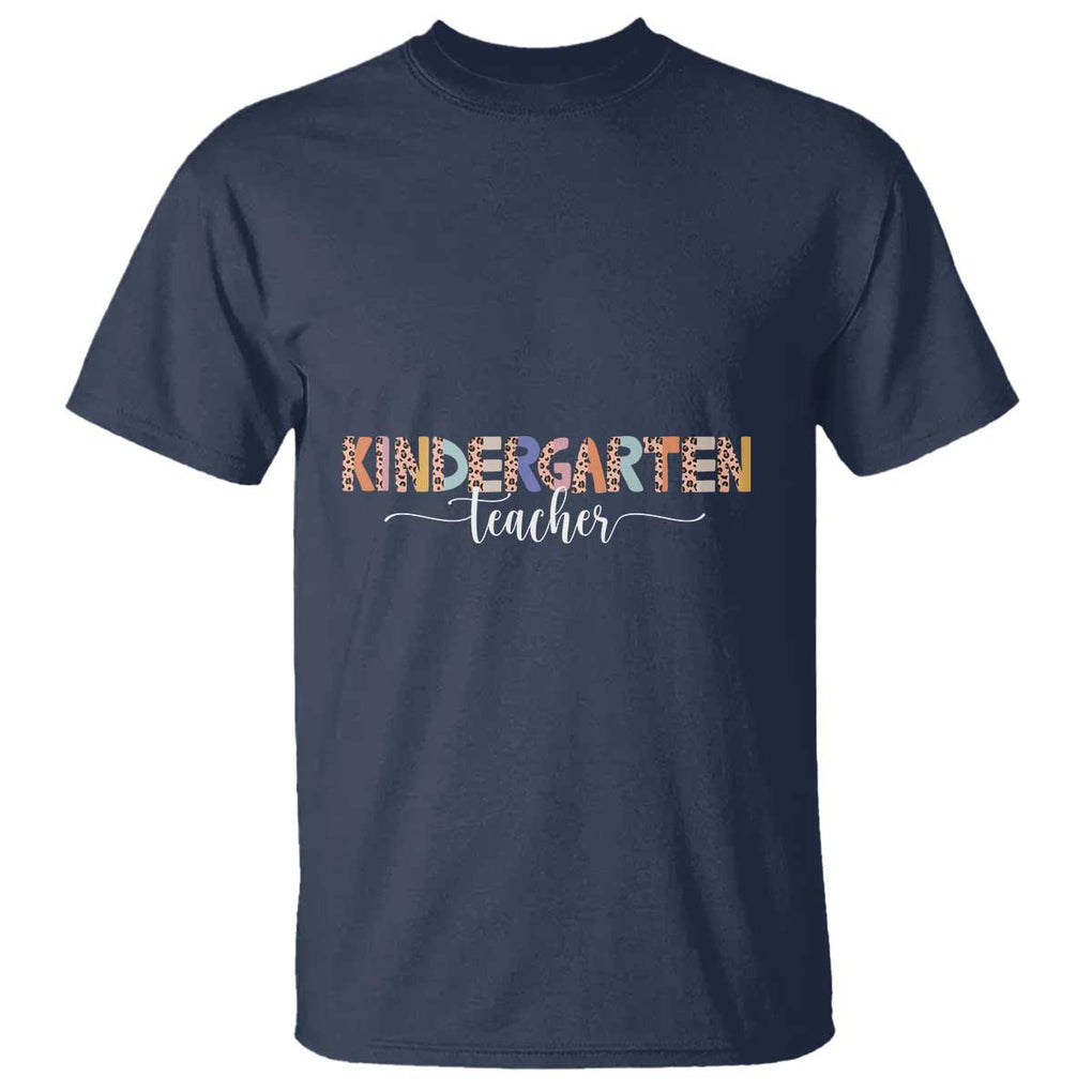 Kindergarten Teacher T Shirt First Day Of School Boho Style TS11 Navy Print Your Wear