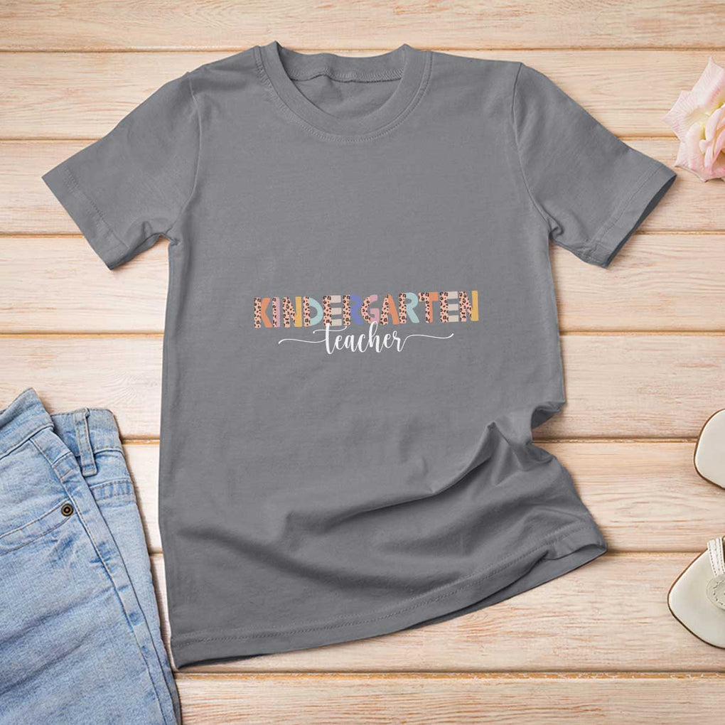 Kindergarten Teacher T Shirt For Women First Day Of School Boho Style TS11 Charcoal Print Your Wear