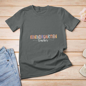 Kindergarten Teacher T Shirt For Women First Day Of School Boho Style TS11 Dark Heather Print Your Wear