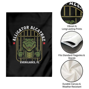 Funny Aligator Alcatraz Everglades Garden Flag Alligator Prison Alligatraz Meme TS11 Print Your Wear
