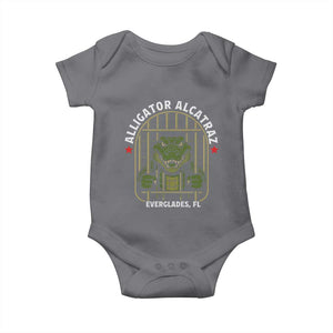 Funny Aligator Alcatraz Everglades Baby Onesie Alligator Prison Alligatraz Meme TS11 Charcoal Print Your Wear