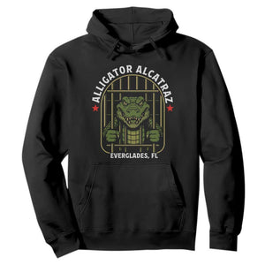 Funny Aligator Alcatraz Everglades Hoodie Alligator Prison Alligatraz Meme TS11 Black Print Your Wear
