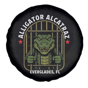 Funny Aligator Alcatraz Everglades Spare Tire Cover Alligator Prison Alligatraz Meme TS11 Print Your Wear