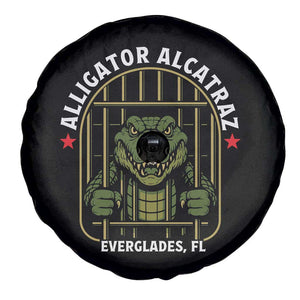 Funny Aligator Alcatraz Everglades Spare Tire Cover Alligator Prison Alligatraz Meme TS11 Print Your Wear
