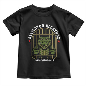 Funny Aligator Alcatraz Everglades Toddler T Shirt Alligator Prison Alligatraz Meme TS11 Black Print Your Wear
