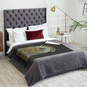 Funny Aligator Alcatraz Everglades Throw Blanket Police Alligator Alligatraz Meme TS11 Print Your Wear