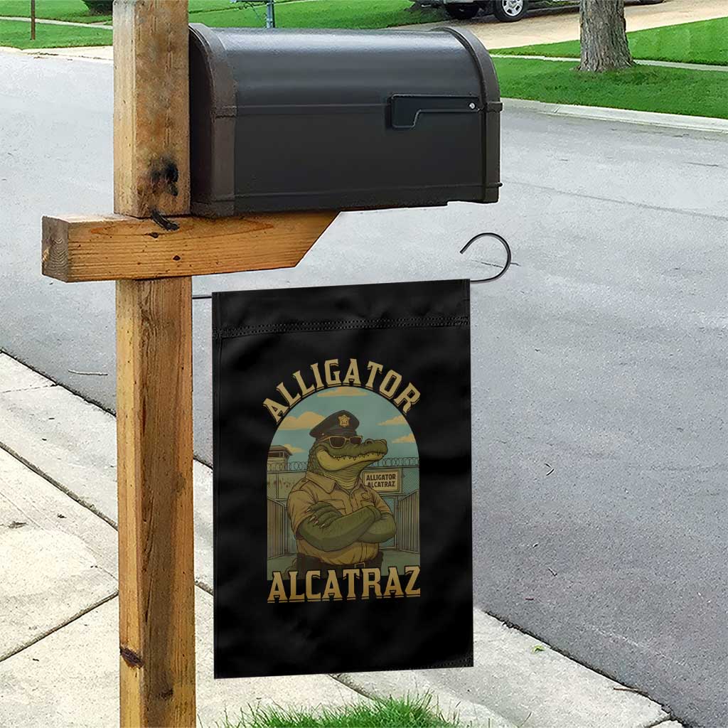 Funny Aligator Alcatraz Everglades Garden Flag Police Alligator Alligatraz Meme TS11 Print Your Wear