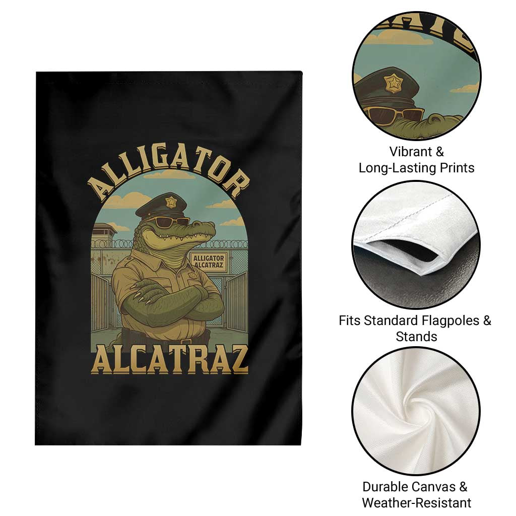 Funny Aligator Alcatraz Everglades Garden Flag Police Alligator Alligatraz Meme TS11 Print Your Wear
