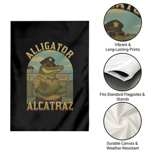 Funny Aligator Alcatraz Everglades Garden Flag Police Alligator Alligatraz Meme TS11 Print Your Wear