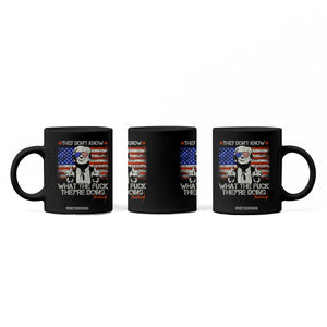 Funny Trump They Don't Know What The Fuck They're Doing Coffee Mug Vintage American Flag TS11 Print Your Wear