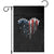 Patriotic Dog And Cat Paw American Flag Heart 4th Of July Garden Flag TS11 Black Print Your Wear