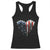 Patriotic Dog And Cat Paw American Flag Heart 4th Of July Racerback Tank Top TS11 Black Print Your Wear