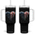 Patriotic Dog And Cat Paw American Flag Heart 4th Of July Tumbler With Handle TS11 One Size: 40 oz Black Print Your Wear