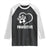 Funny Stay Pawsitive Raglan Shirt Cat Dog Lover Positive Vibes TS11 Black White Print Your Wear