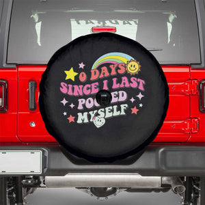 Funny 0 Days Since I Last Pooped Myself Spare Tire Cover Joke Meme Gag TS11 Black Print Your Wear