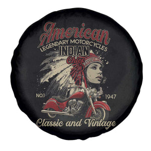 American Legendary Motorcycle Indian Chief Spare Tire Cover Classic And Vintage Bikers TS11 Print Your Wear