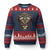 American Indian Skull Motorcycle Vintage Motorbike Engine Ugly Christmas Sweater - Print Your Wear