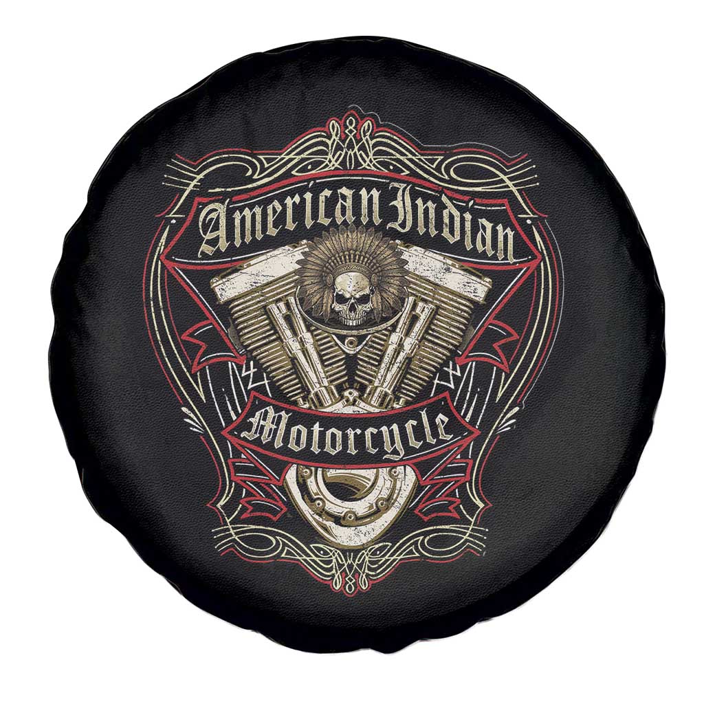 American Indian Skull Motorcycle Vintage Motorbike Engine Spare Tire Cover TS11 Print Your Wear