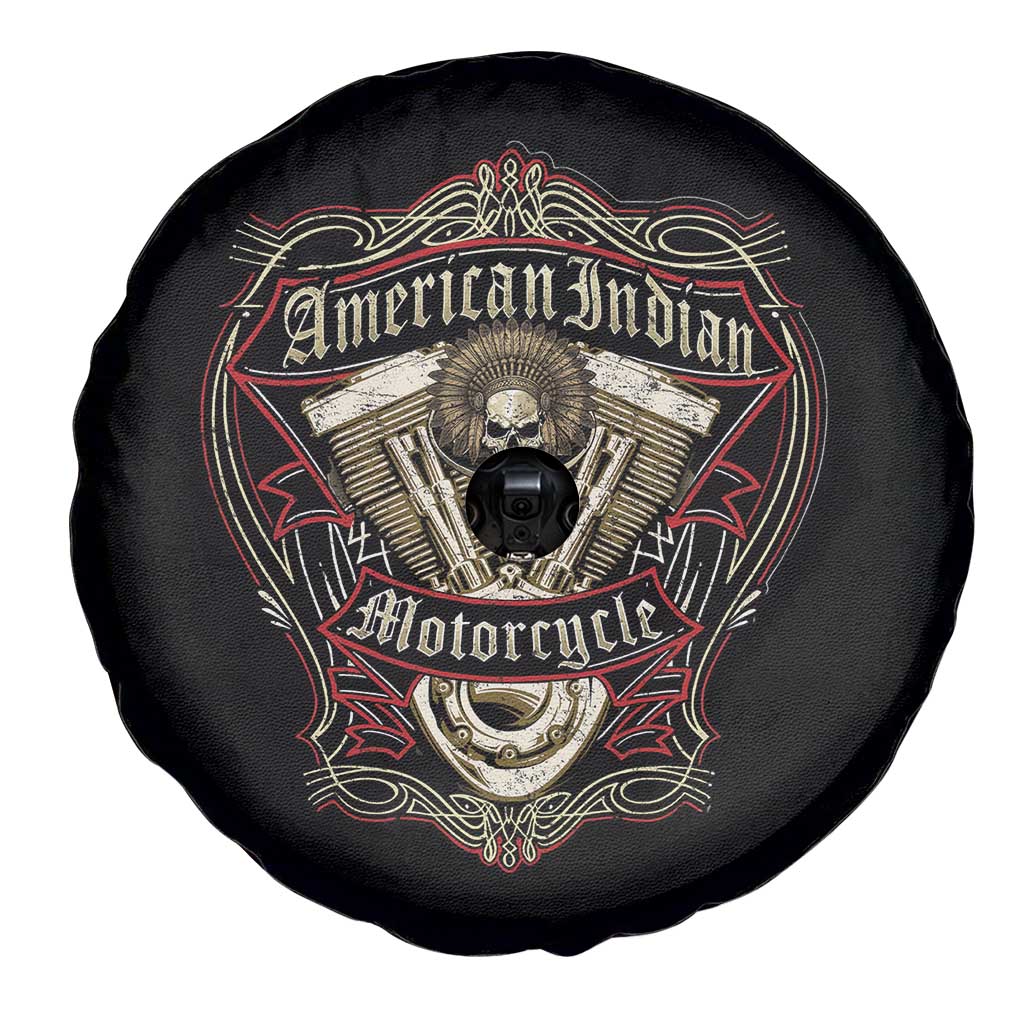 American Indian Skull Motorcycle Vintage Motorbike Engine Spare Tire Cover TS11 Print Your Wear