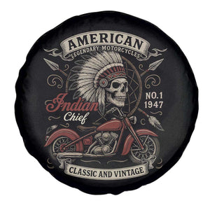 American Legendary Motorcycle Indian Chief Spare Tire Cover No 1 Classic And Vintage Skull TS11 Print Your Wear