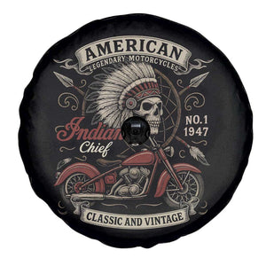 American Legendary Motorcycle Indian Chief Spare Tire Cover No 1 Classic And Vintage Skull TS11 Print Your Wear