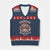 American Legendary Motorcycle Indian Biker Club V-Neck Knit Sweater Vest Vintage Motorbike Engine Native American Skull - Print Your Wear
