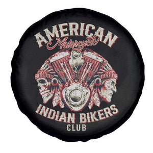 American Legendary Motorcycle Indian Biker Club Spare Tire Cover Vintage Motorbike Engine Native American Skull TS11 Print Your Wear