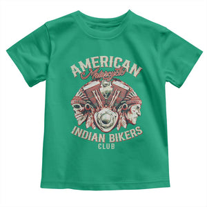 American Legendary Motorcycle Indian Biker Club Toddler T Shirt Vintage Motorbike Engine Native American Skull TS11 Irish Green Print Your Wear