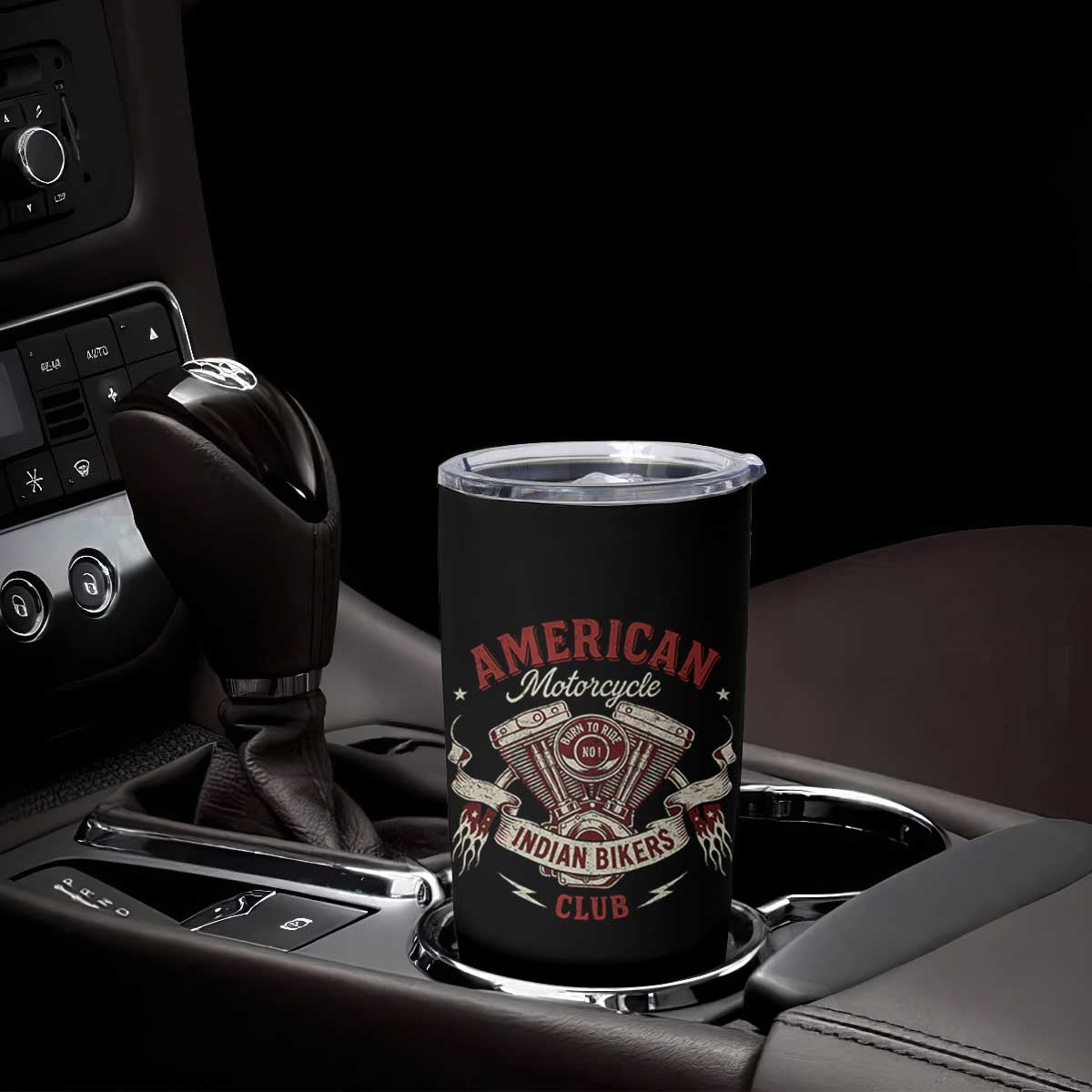American Motorcycle Indian Biker Club Tumbler Cup Vintage Motorbike Engine TS11 Print Your Wear