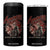 American Legendary Motorcycle Indian Biker Club 4 in 1 Can Cooler Tumbler Vintage Native American Skull TS11 One Size: 16 oz Black Print Your Wear