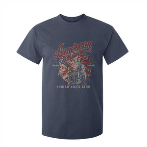 American Legendary Motorcycle Indian Biker Club T Shirt For Kid Vintage Native American Skull TS11 Navy Print Your Wear