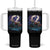 Native American Rider Tumbler With Handle Vintage Indian American Motorcycle Wolf TS11 One Size: 40 oz Black Print Your Wear