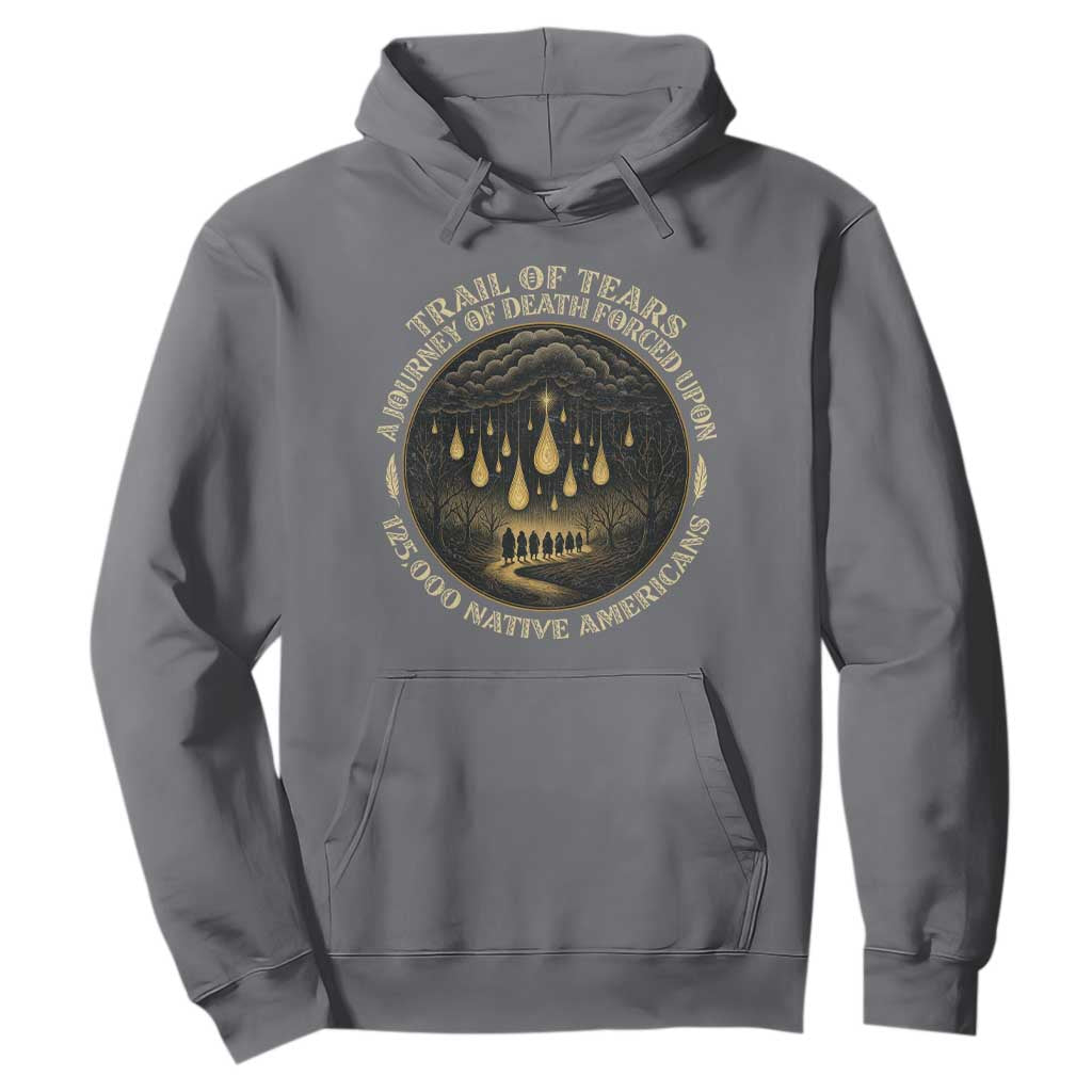 Trail Of Tears A Journey Of Death Forced Upon 125000 Native Americans Hoodie TS11 Charcoal Print Your Wear