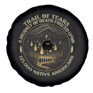 Trail Of Tears A Journey Of Death Forced Upon 125000 Native Americans Spare Tire Cover TS11 Print Your Wear