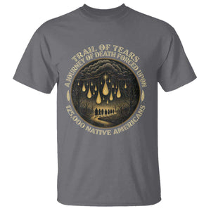 Trail Of Tears A Journey Of Death Forced Upon 125000 Native Americans T Shirt TS11 Charcoal Print Your Wear