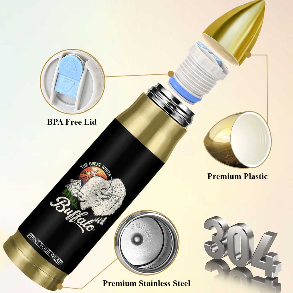 The Great White Buffalo Bullet Tumbler Native American Sacred Spirit Animal TS11 Print Your Wear